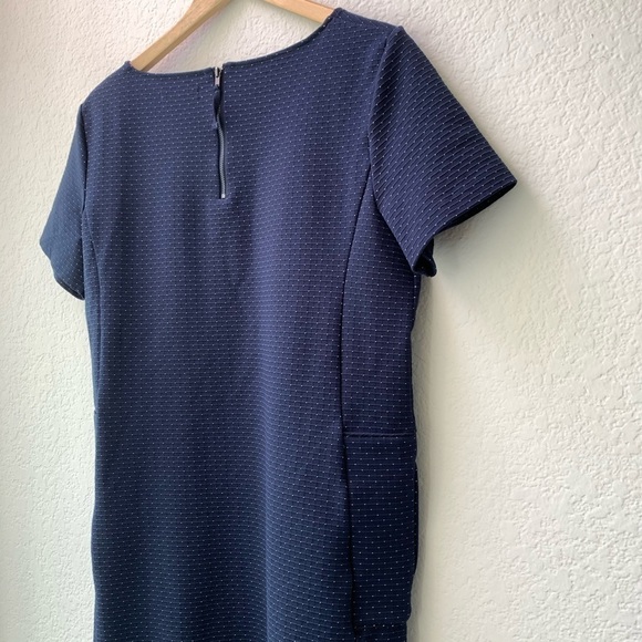 Burton of London Navy Blue Swiss Dot Mini Dress - Picture 6 of 8